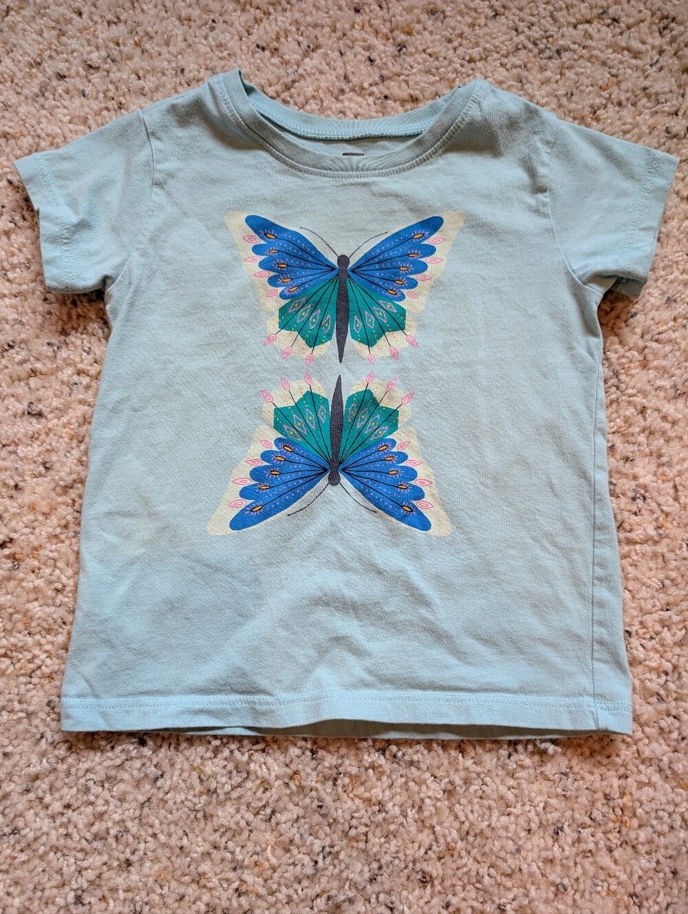 Tea Collection Kids Butterfly Graphic Tee - Light Blue
